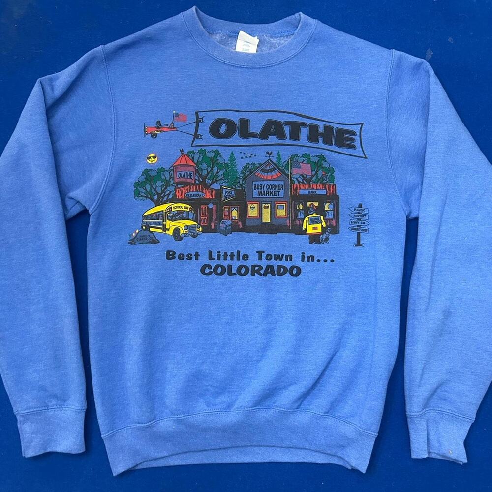 destination colorado graphic crewneck sweatshirt